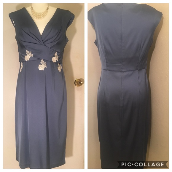 Light blue Donna Ricco Dress - Picture 2 of 4